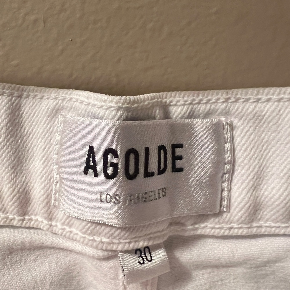 Agolde White Jeans Size 30 - Picture 2 of 3